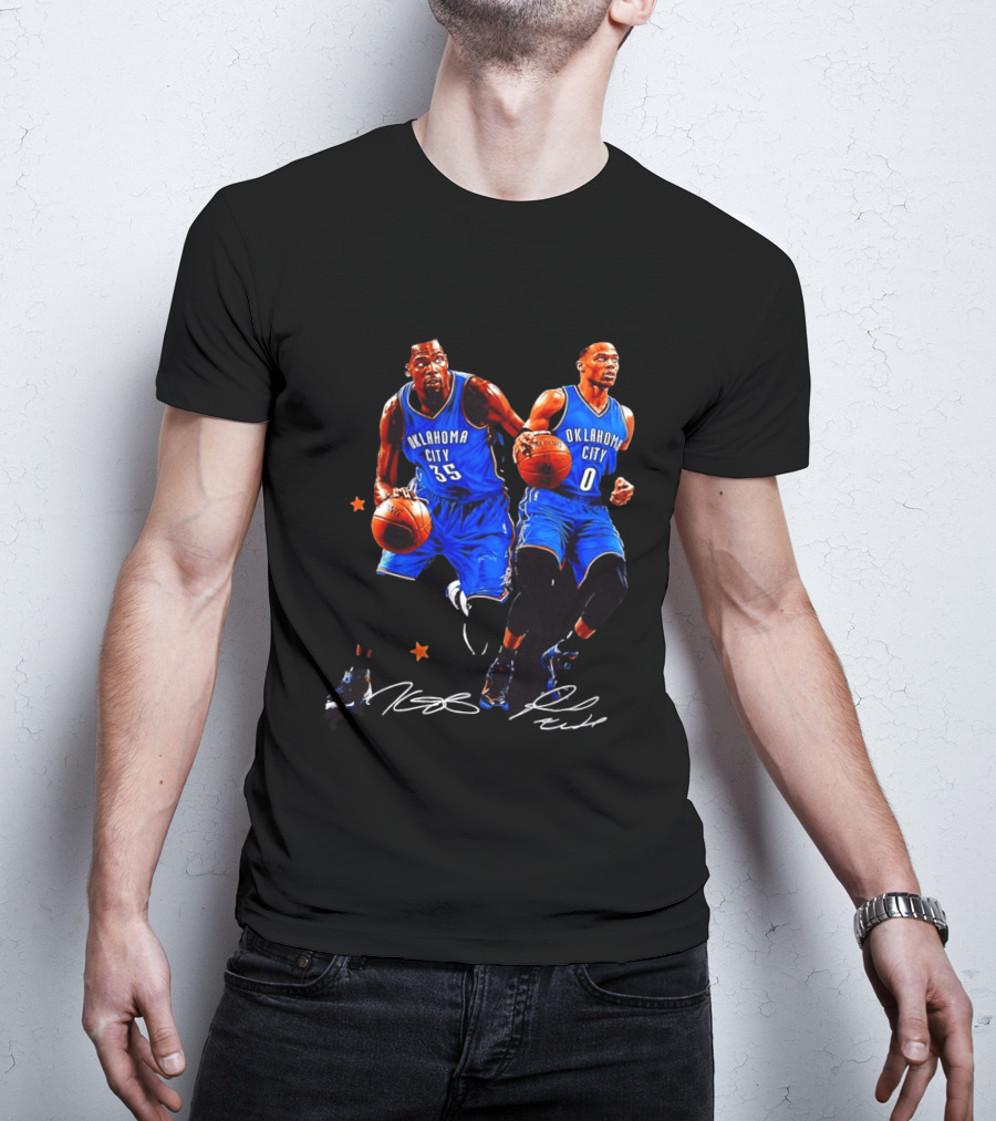 Russell Westbrook Kevin Durant Oklahoma City Thunder NBA 35 0 T-Shirt