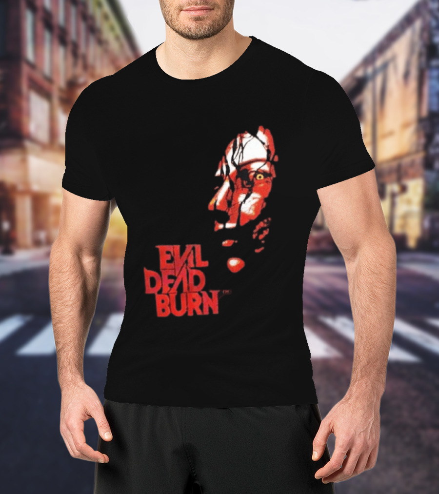 Halloween Horror Nights 2026 Evil Dead Burn Face Red T-Shirt