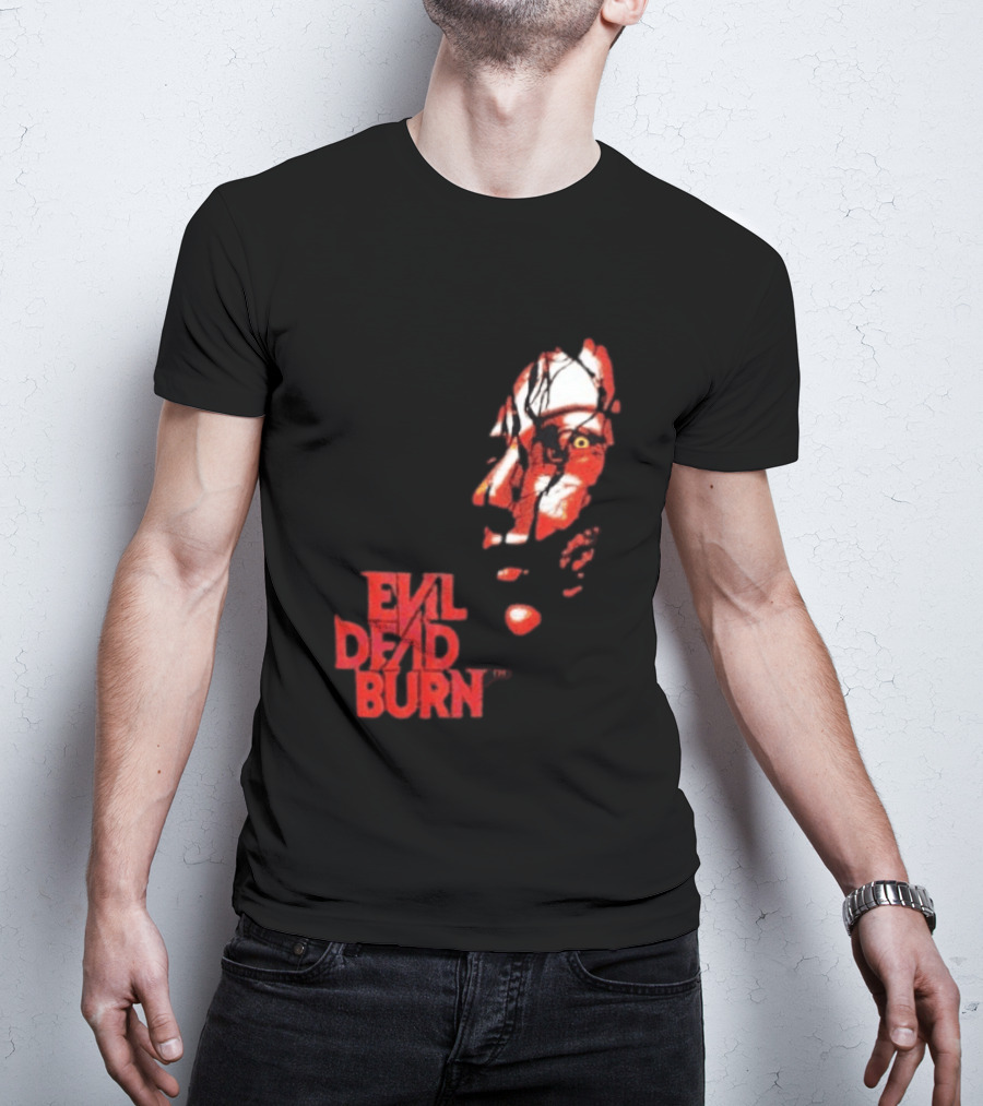 Halloween Horror Nights 2026 Evil Dead Burn Face Red T-Shirt