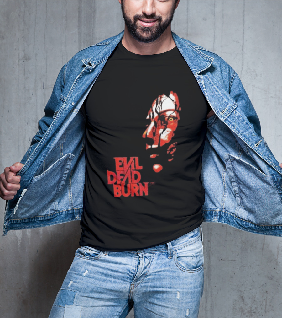 Halloween Horror Nights 2026 Evil Dead Burn Face Red T-Shirt