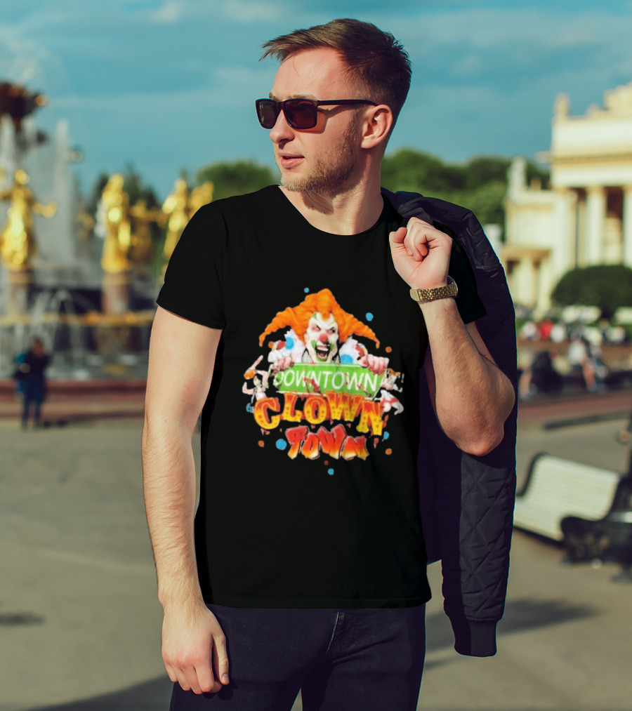 Halloween Horror Nights Downtown Clown Town Creepy Carnival Clown T-Shirt