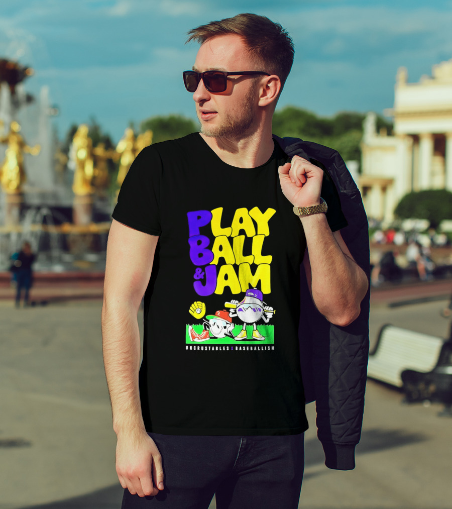 Play Ball Jam Uncrustables Baseball Fun T-Shirt
