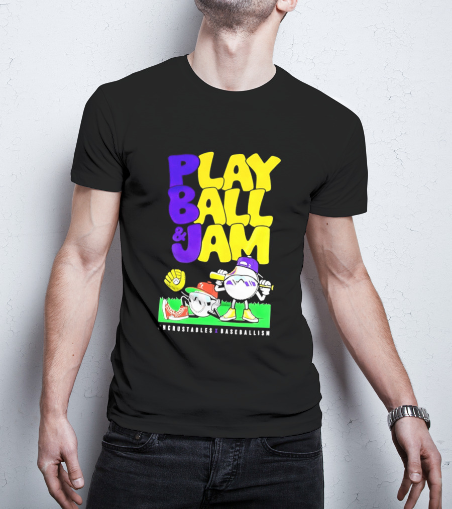 Play Ball Jam Uncrustables Baseball Fun T-Shirt