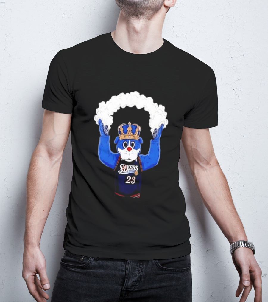 Philadelphia 76ers Franklin The Dog Mascot With Crown NBA 23 Play The Suns T-Shirt
