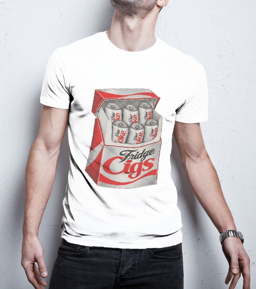Fridge Cigs Box With Diet Coke Cans T-Shirt