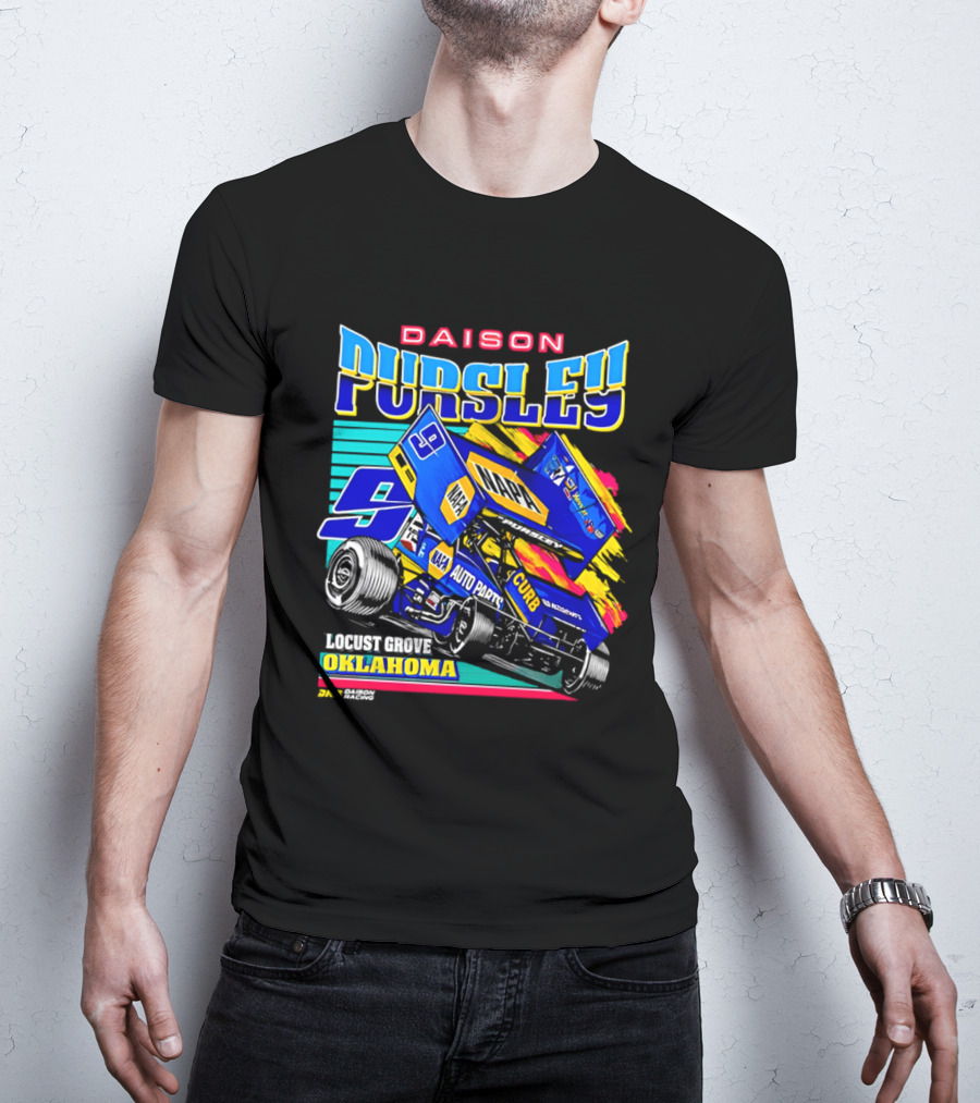 Daison Pursley Locust Grove Oklahoma Sprint Car Racing 9 Team T-Shirt