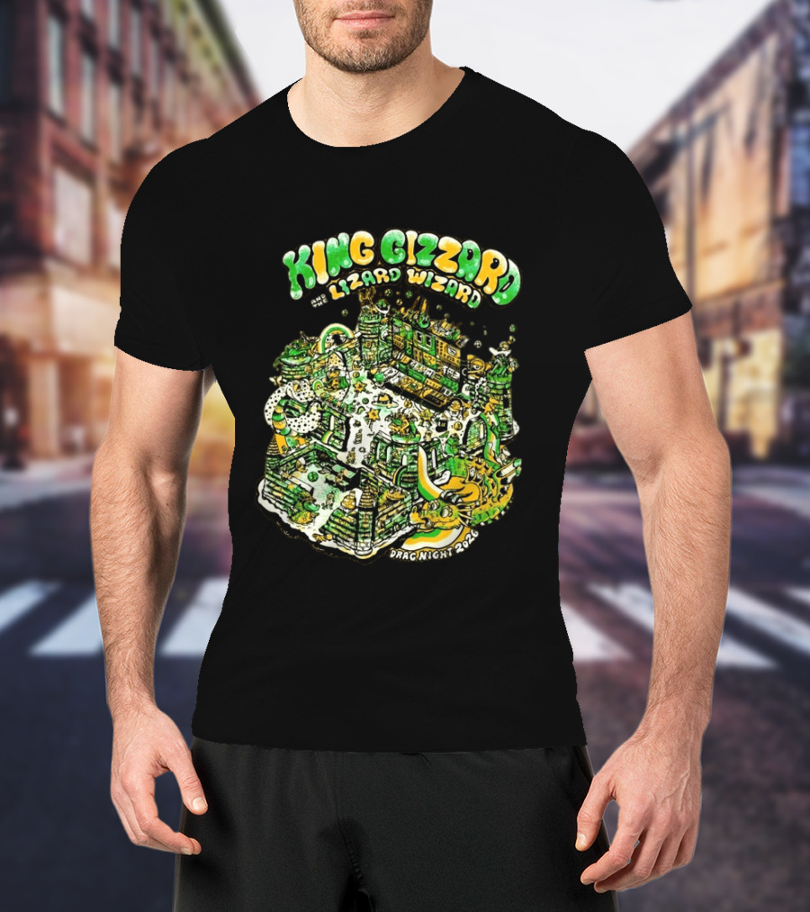 King Gizzard And The Lizard Wizard Drag Night 2026 Festival King Gizzard Stage T-Shirt