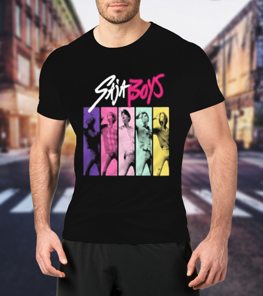 Saja Boys Kpop Demon Hunters World Tour Colorful T-Shirt