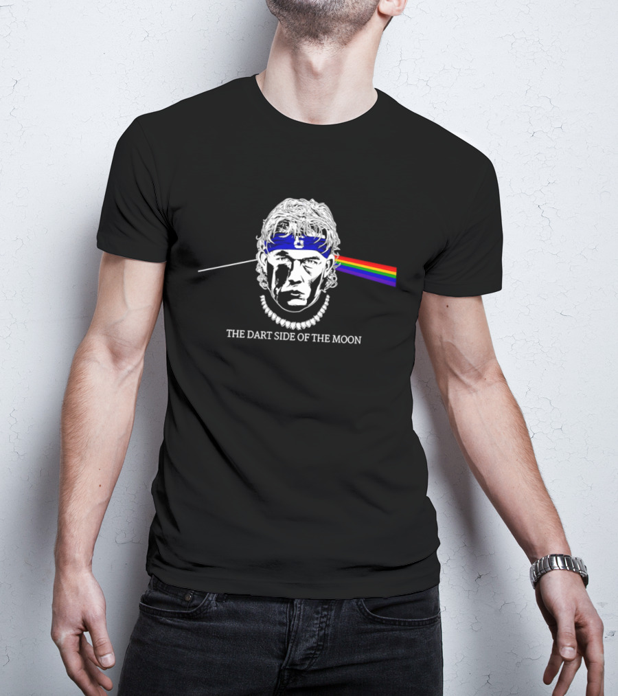 The Dart Side Of The Moon Rainbow Prism Luke Littler T-Shirt