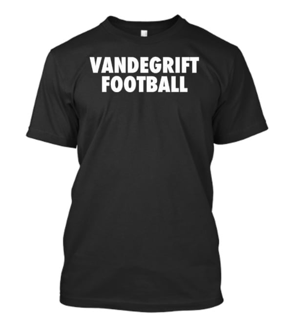 Vandegrift Football Block Lettering Stacked T-Shirt