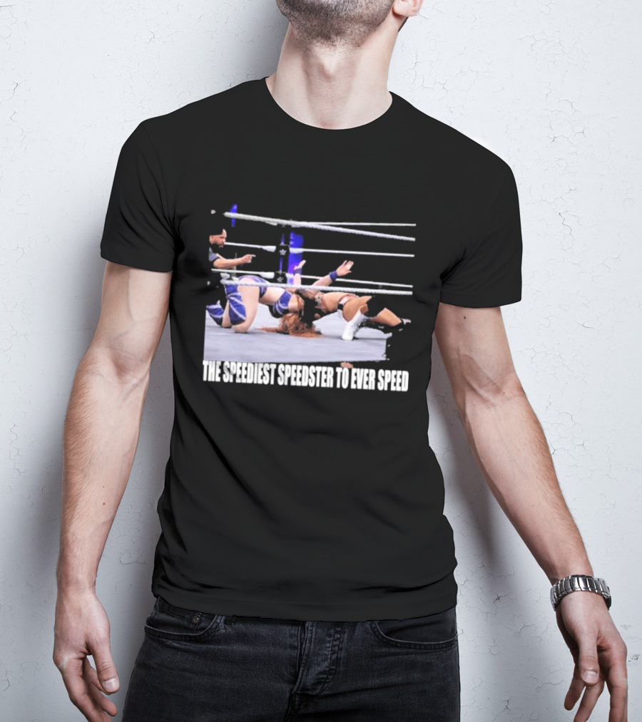 Wrensday Evolved The Speediest Speedster Wrestling Action Sequence T-Shirt