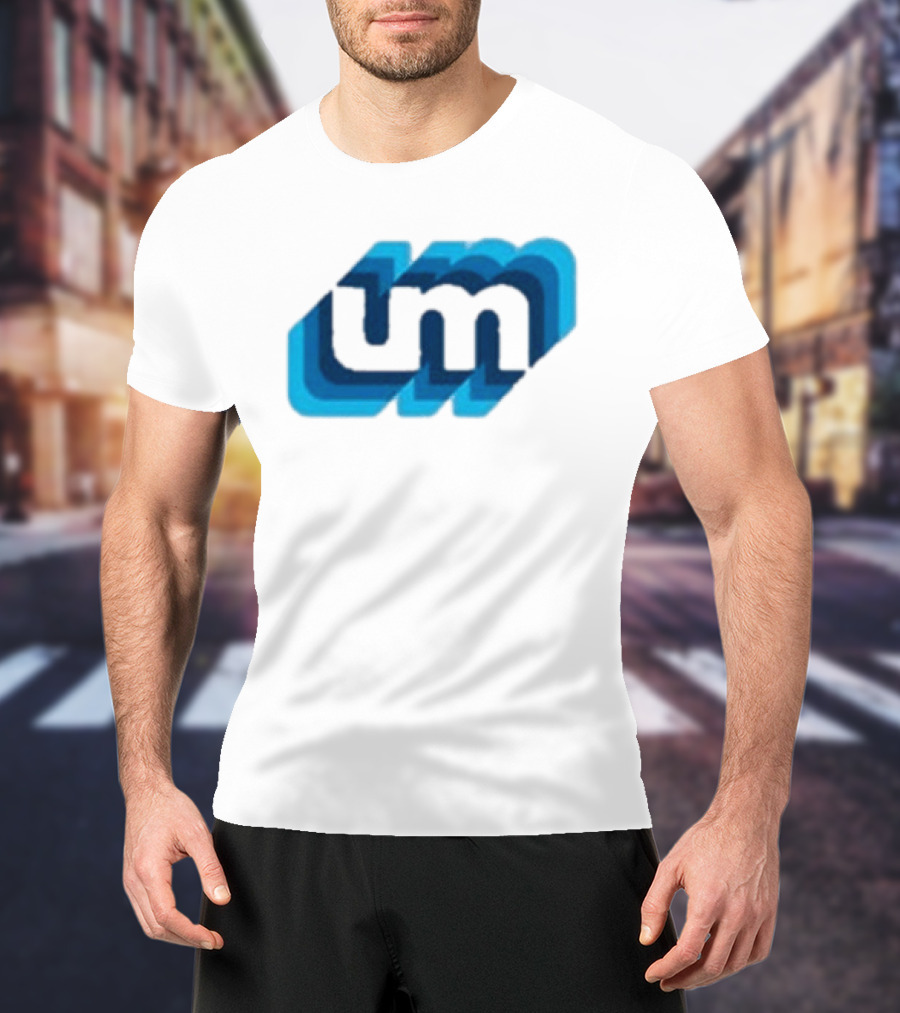 Umphrey's Mcgee Triple Wide Youth UM Overlapping Blue Letters T-Shirt