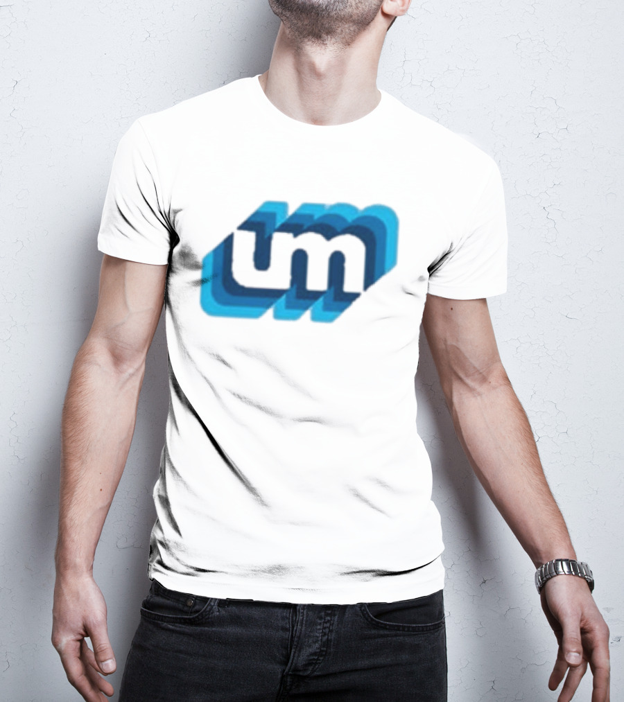 Umphrey's Mcgee Triple Wide Youth UM Overlapping Blue Letters T-Shirt