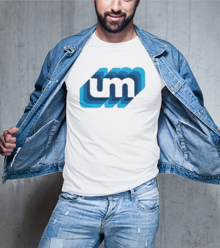 Umphrey's Mcgee Triple Wide Youth UM Overlapping Blue Letters T-Shirt