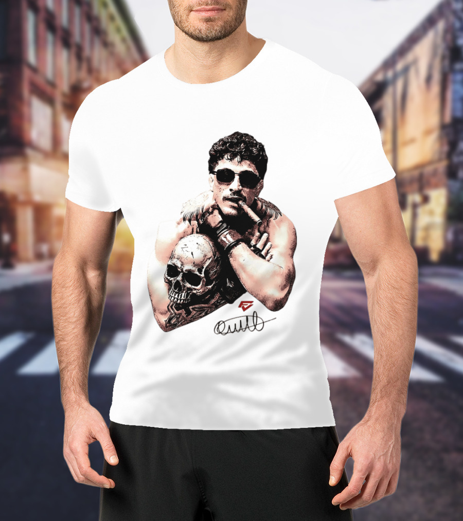 Smokilld Smokebreak Skull Tattoo Sunglasses Cigar T-Shirt
