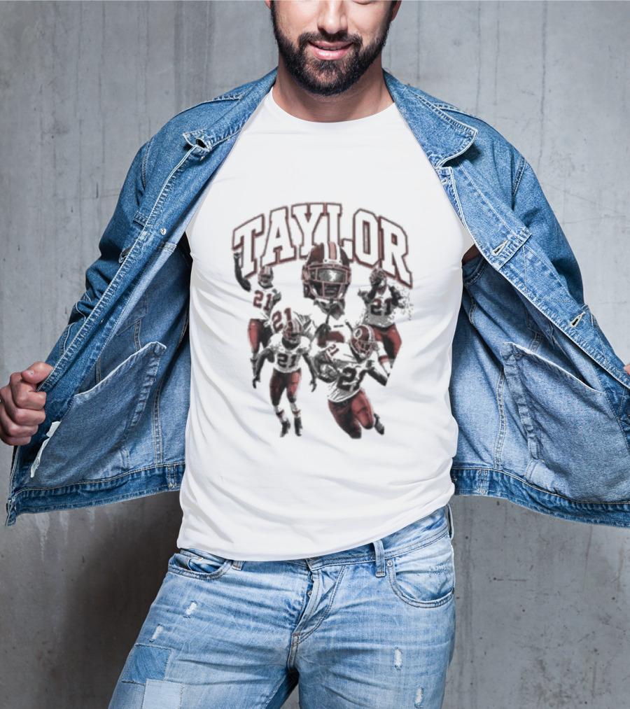 Taylor Washington Redskins 21 Northwest Stadium Football T-Shirt