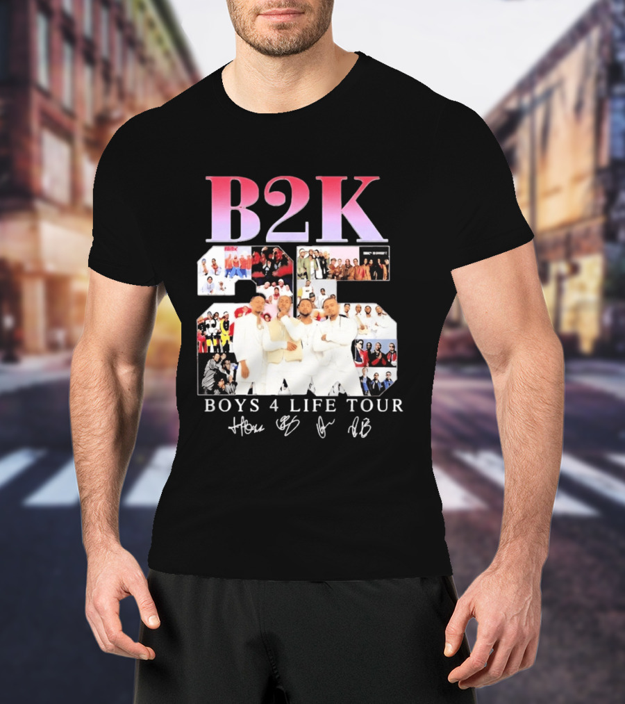 B2K 25th Anniversary Boys 4 Life Tour Signatures R&B Band T-Shirt