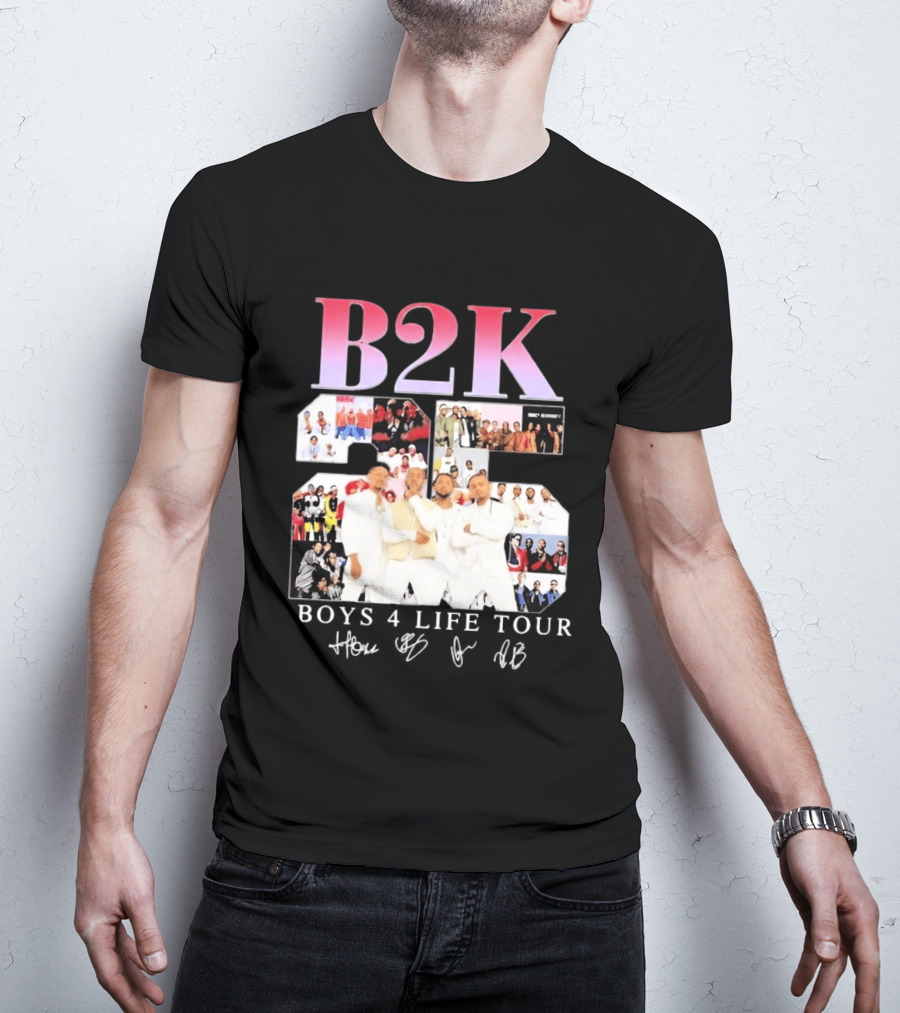 B2K 25th Anniversary Boys 4 Life Tour Signatures R&B Band T-Shirt