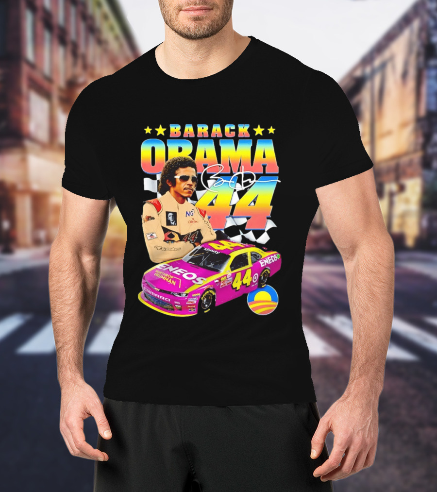 Barack Obama Racing 44 ENEOS NASCAR T-Shirt