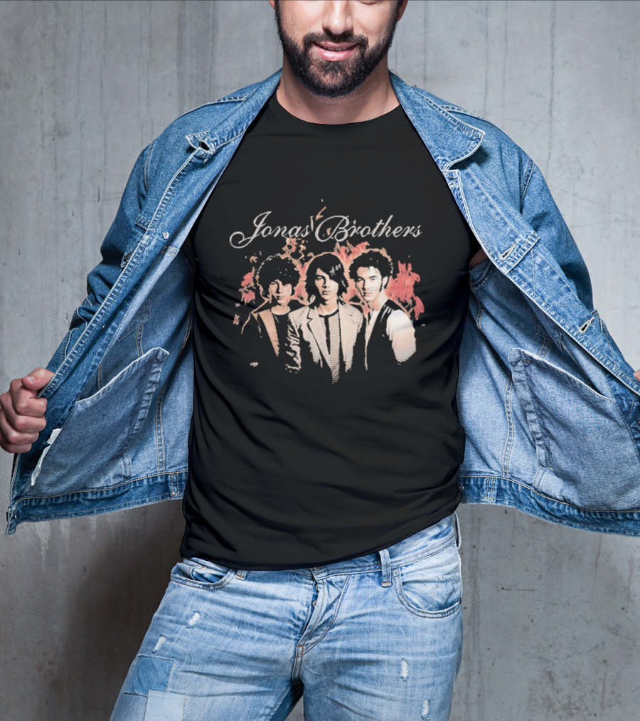 Jonas Brothers Fiery Backdrop Trio T-Shirt
