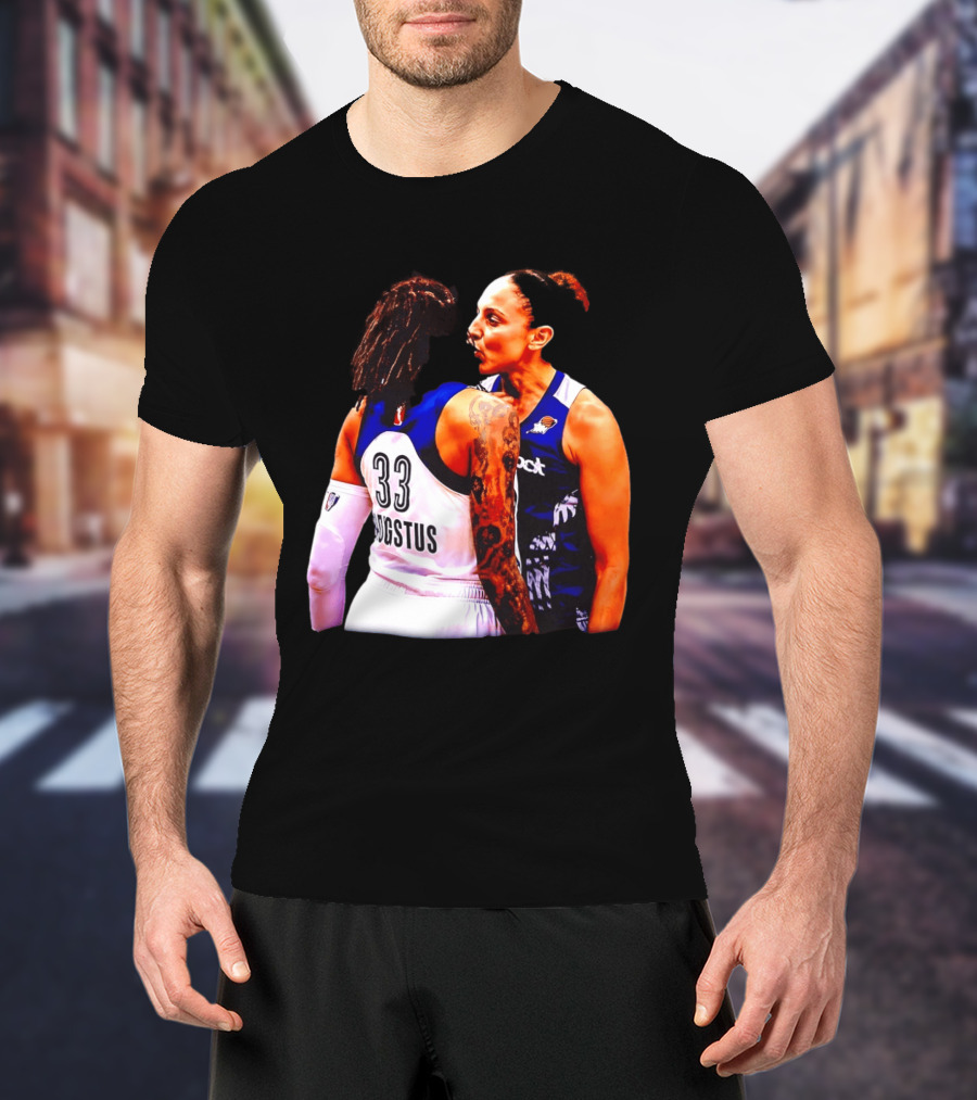 WNBA Diana Taurasi And Seimone Augustus Iconic Encounter Basketball Moment T-Shirt