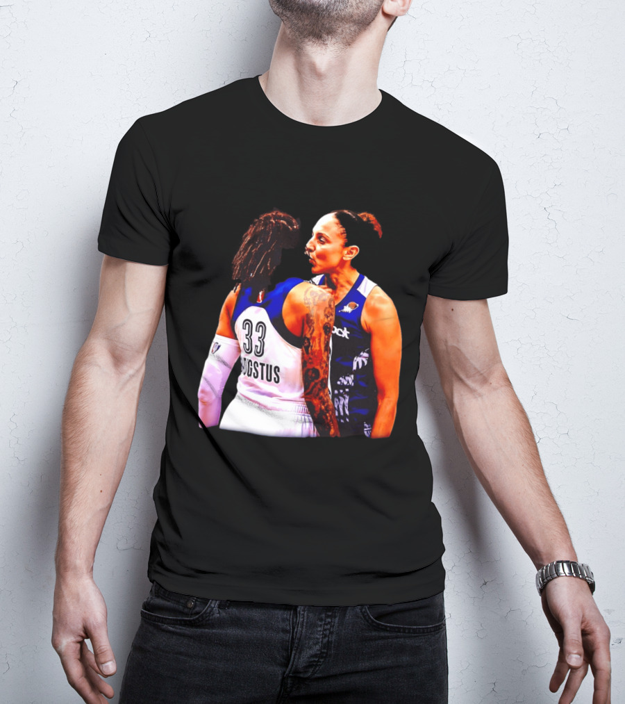 WNBA Diana Taurasi And Seimone Augustus Iconic Encounter Basketball Moment T-Shirt