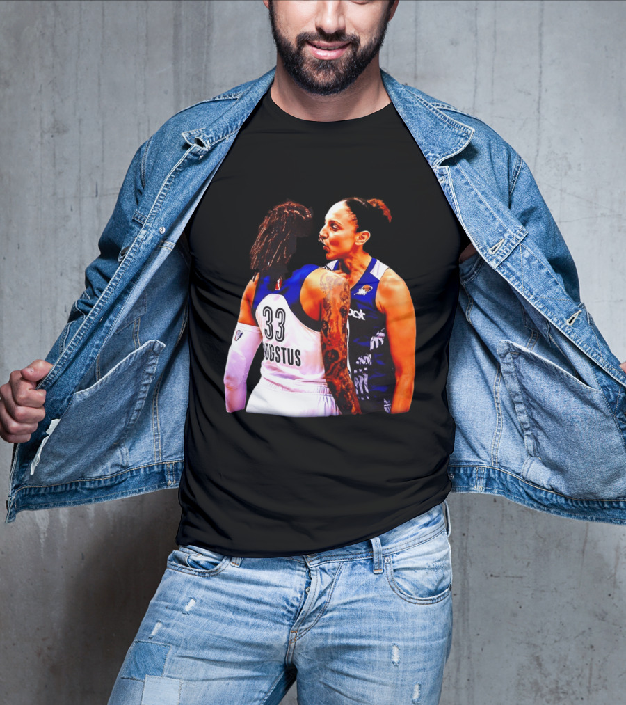 WNBA Diana Taurasi And Seimone Augustus Iconic Encounter Basketball Moment T-Shirt