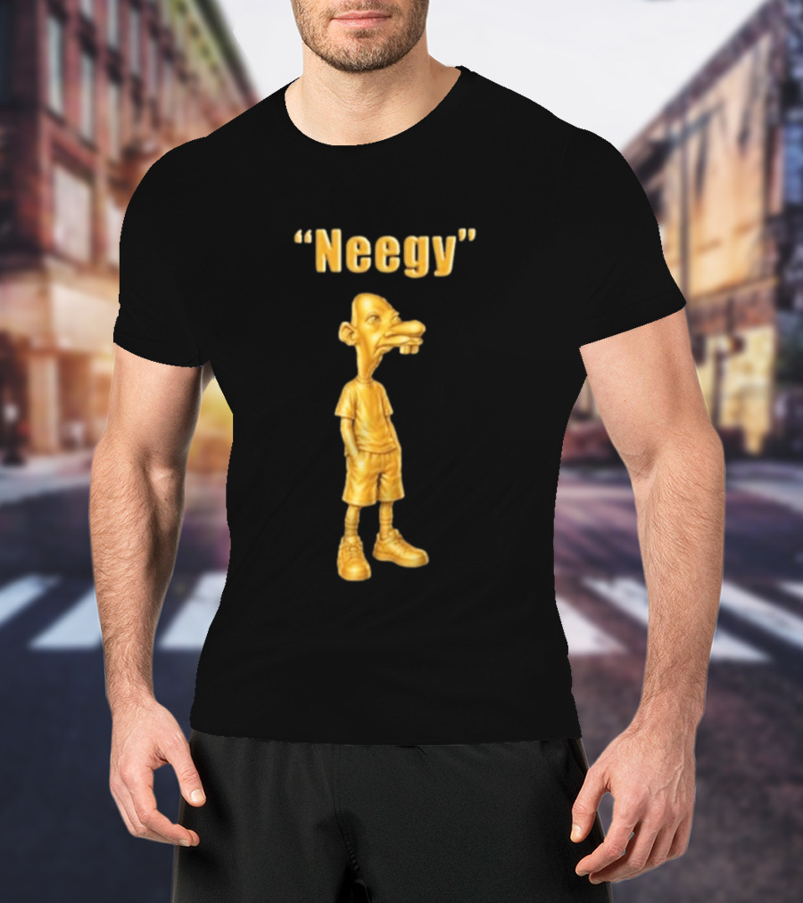 Neegy Energy Tung Tung Vintage Cartoon T-Shirt
