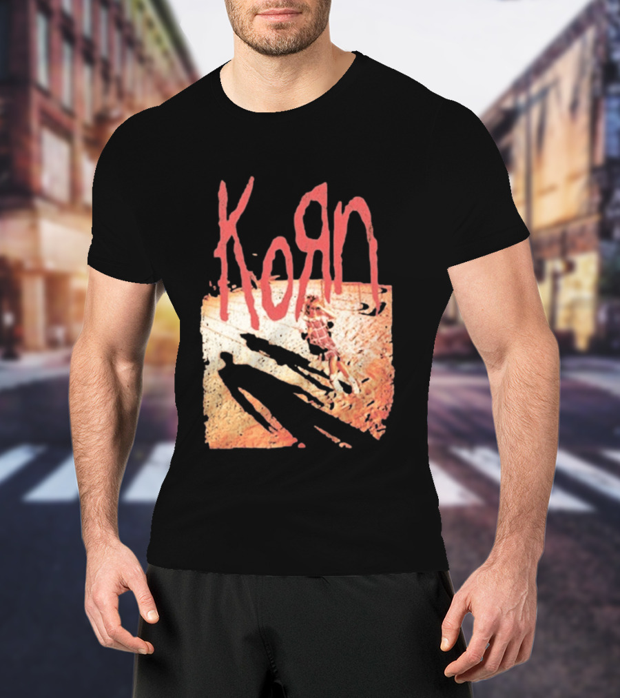 Korn Self Titled Album Cover Art With Distressed Child T-Shirt