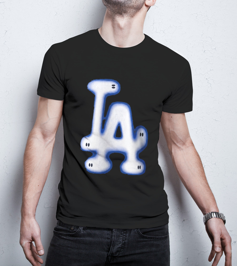 LA Dodgers Blue Ghost Airbrush T-Shirt