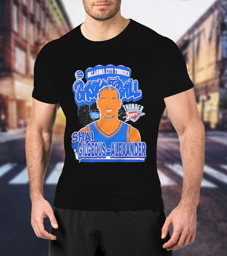 Shai Gilgeous Alexander Oklahoma City Thunder Basketball OKC Thunder T-Shirt