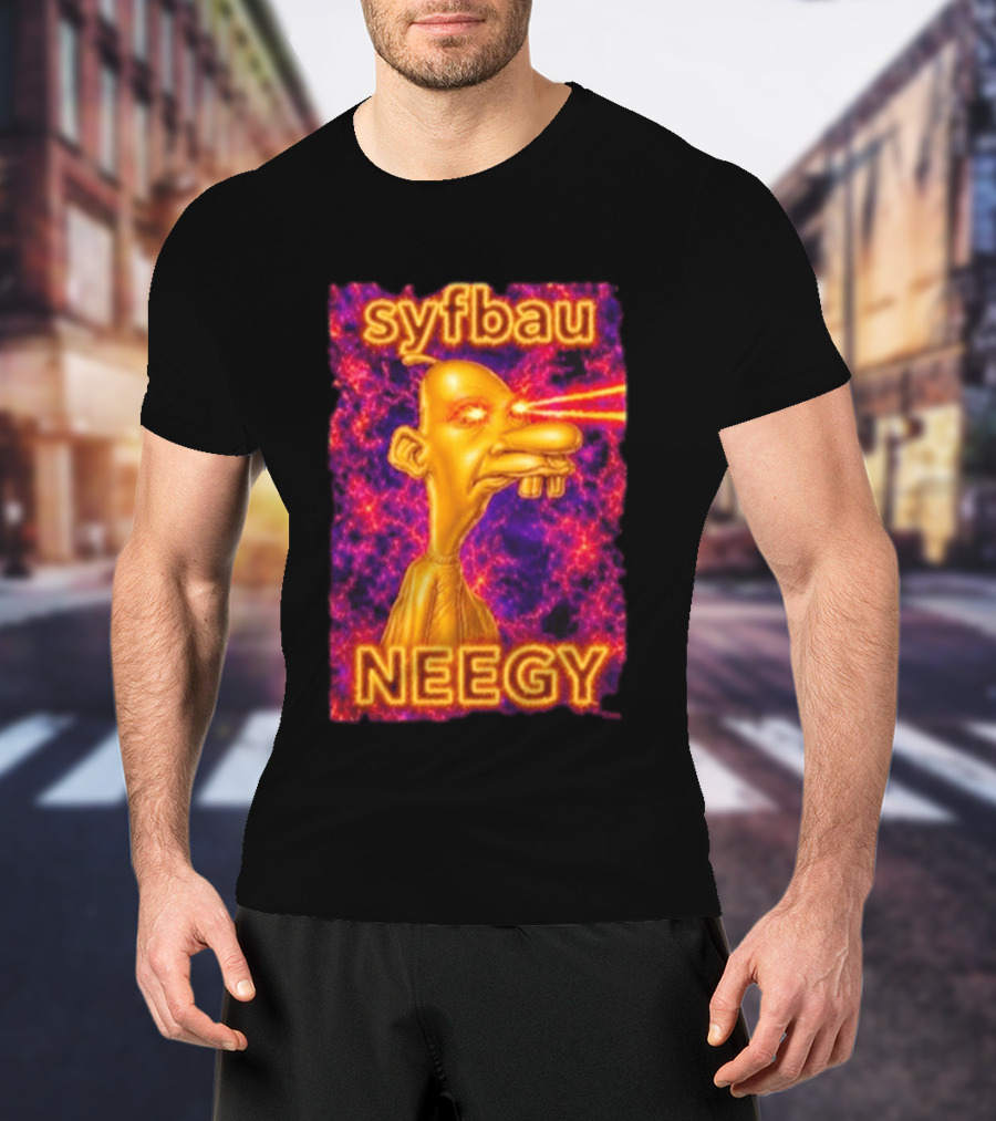 Syfbau Neegy Laser Eyes T-Shirt
