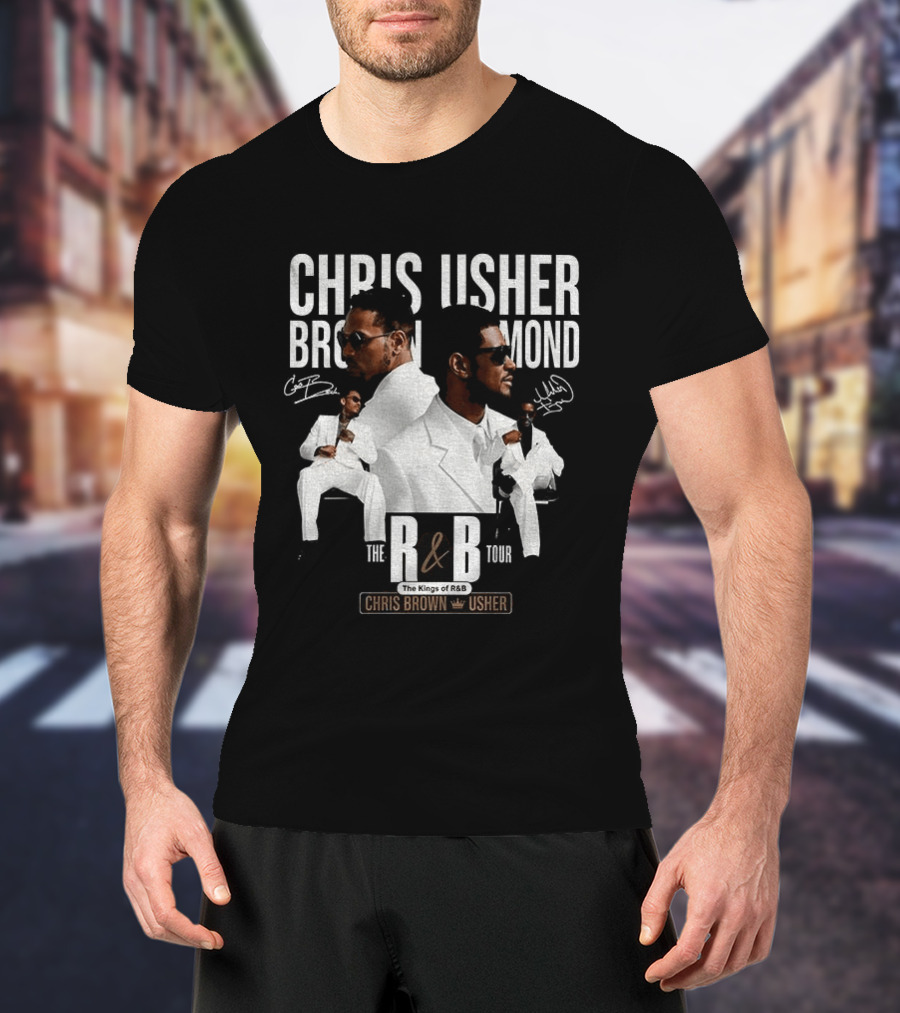 Chris Brown Usher The Kings Of R&B Tour 2026 T-Shirt