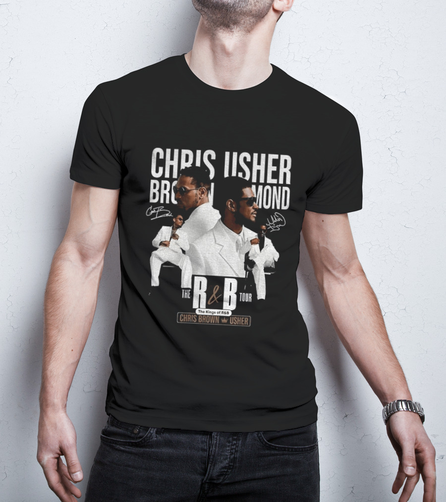 Chris Brown Usher The Kings Of R&B Tour 2026 T-Shirt