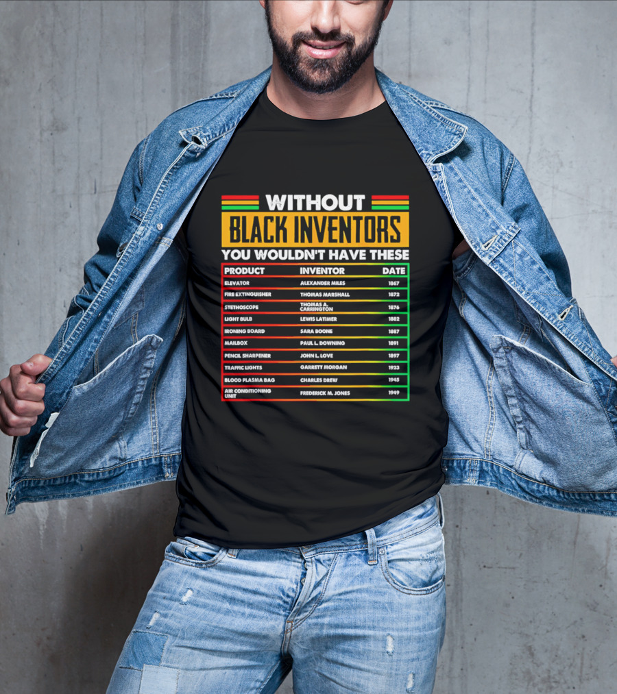 Without Black Inventors You Wouldn't Have Elevators Fire Extinguishers Stethoscopes And More T-Shirt