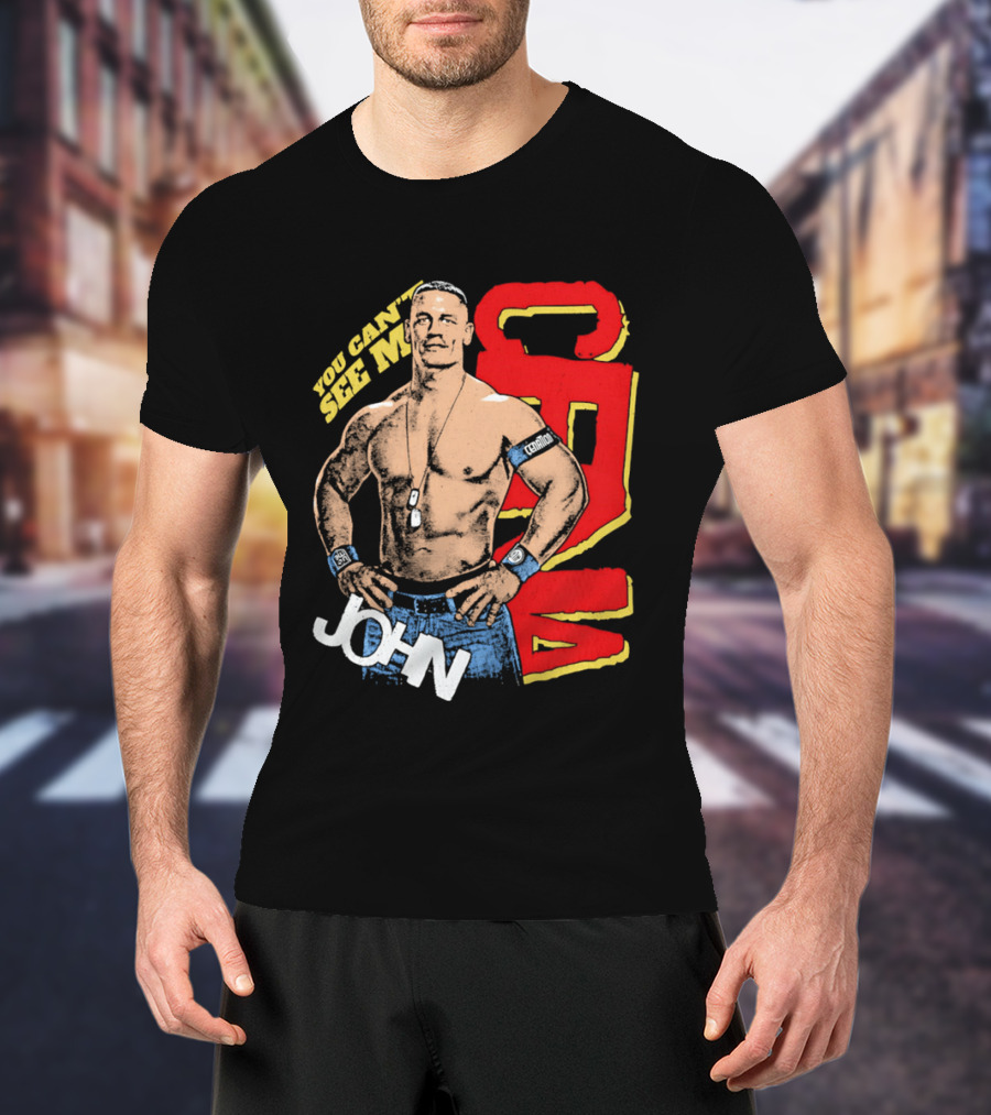 You Can't See Me John Cena Retro Style WWE Fan Favorite T-Shirt