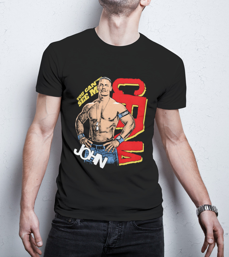 You Can't See Me John Cena Retro Style WWE Fan Favorite T-Shirt