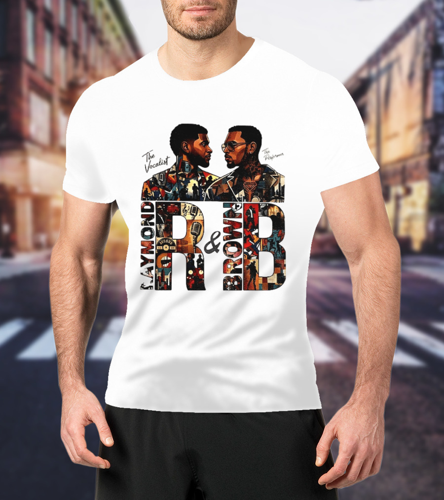 Usher Chris Brown Raymond R And B Tour 2026 Concert Hip Hop The Vocalist The Performer T-Shirt