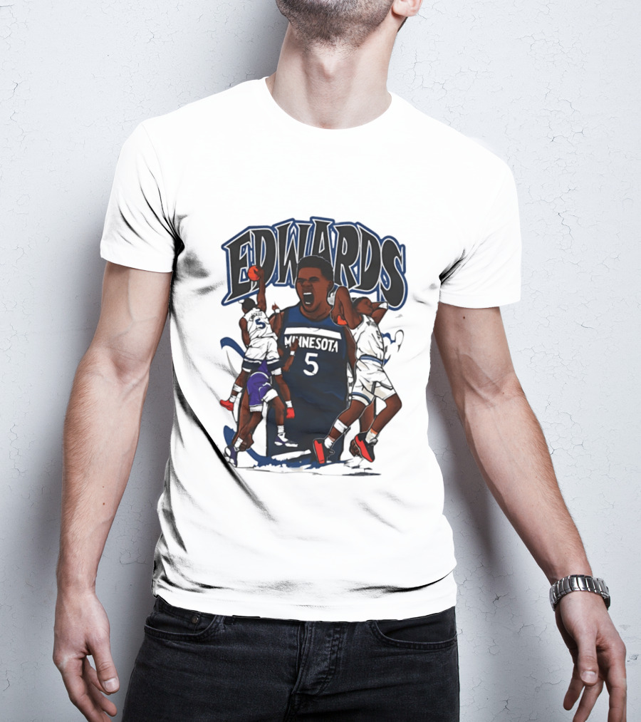 Minnesota Edwards Basketball Cartoon 5 T-Shirt