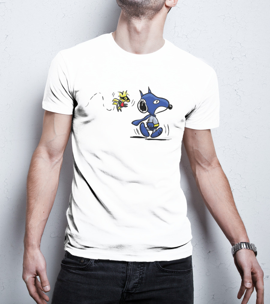 Batman Snoopy And Robin Woodstock DC Peanuts T-Shirt