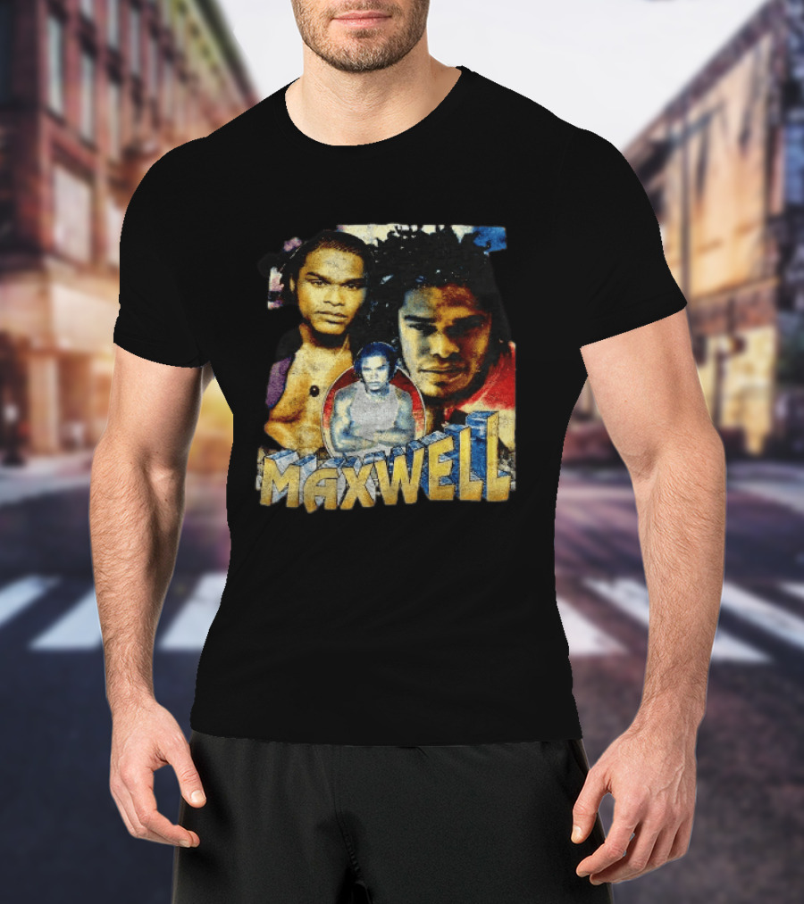 Maxwell 1990s Music Legend Collage T-Shirt