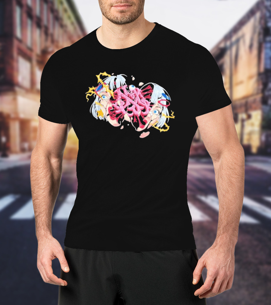Hghmnds Head Split Surreal Pop Art Explosion T-Shirt