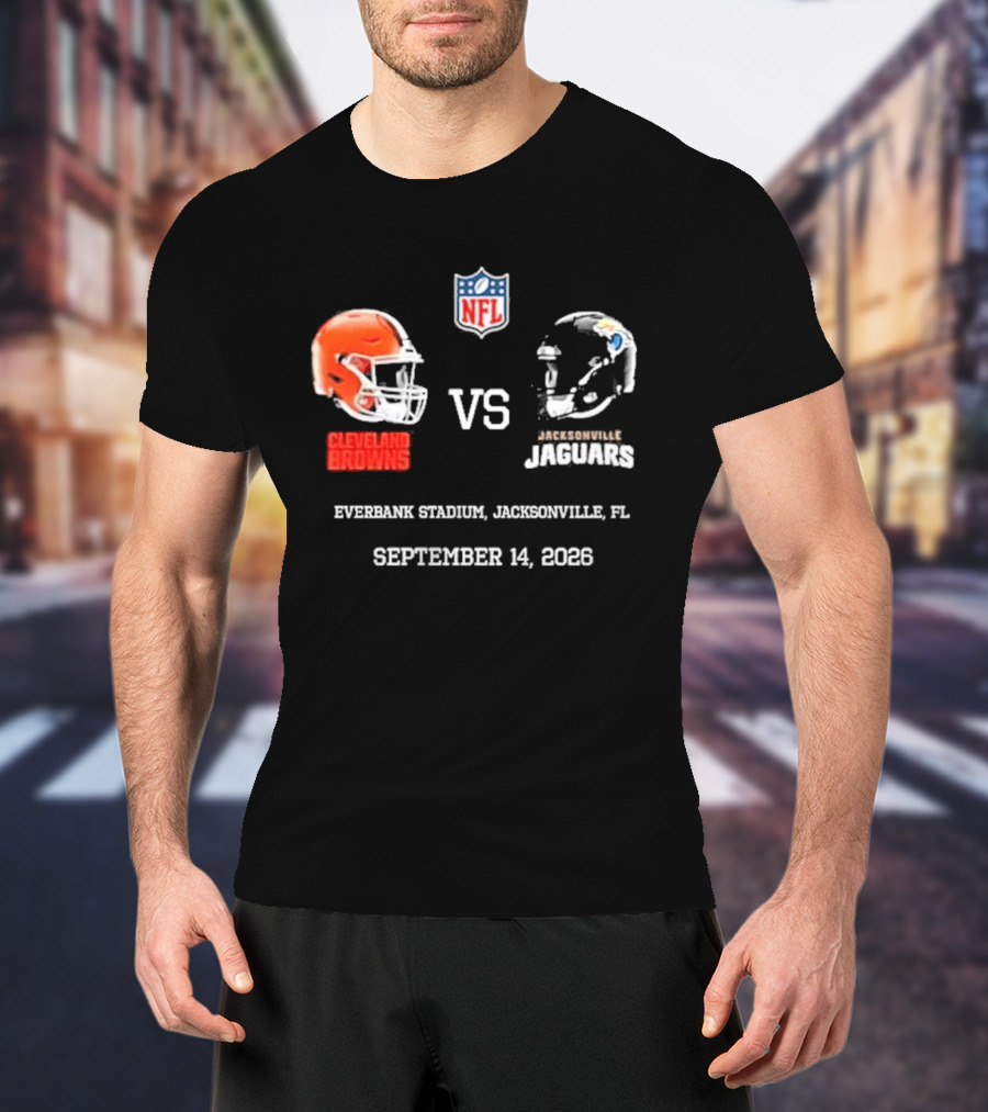 Cleveland Browns Vs Jacksonville Jaguars NFL EverBank Stadium Jacksonville FL September 14 2026 T-Shirt