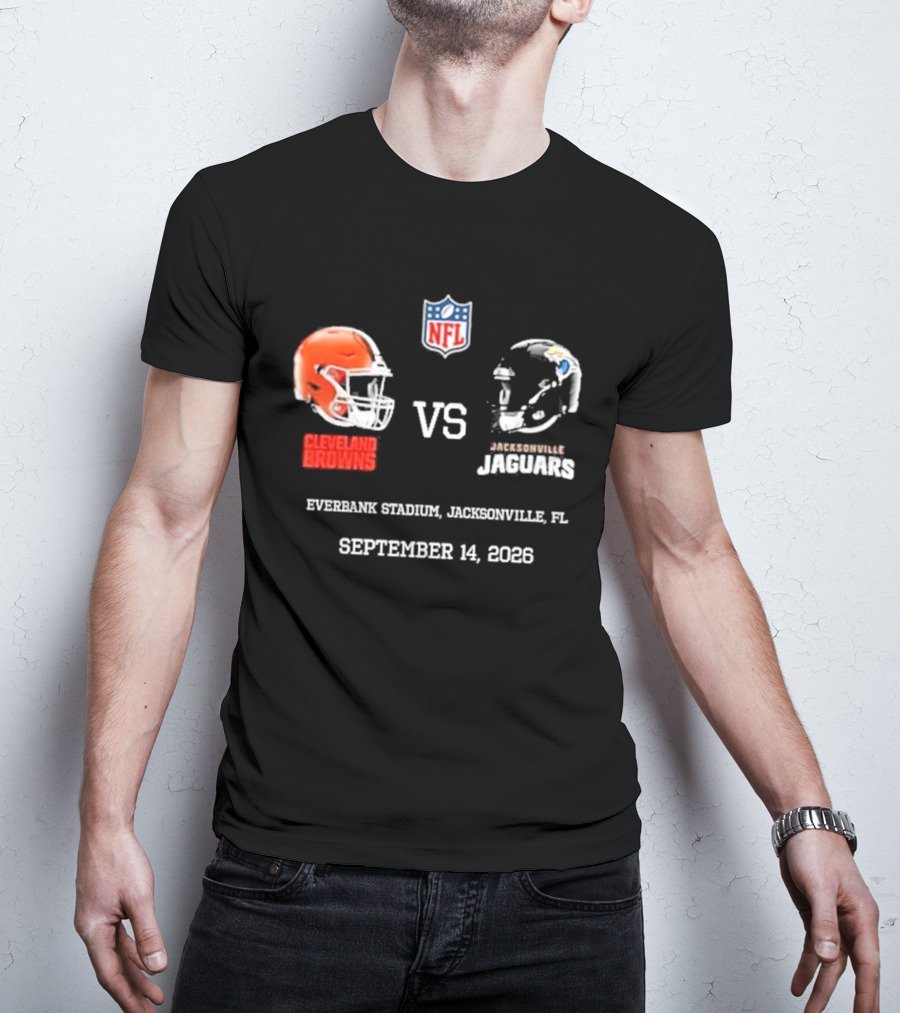 Cleveland Browns Vs Jacksonville Jaguars NFL EverBank Stadium Jacksonville FL September 14 2026 T-Shirt