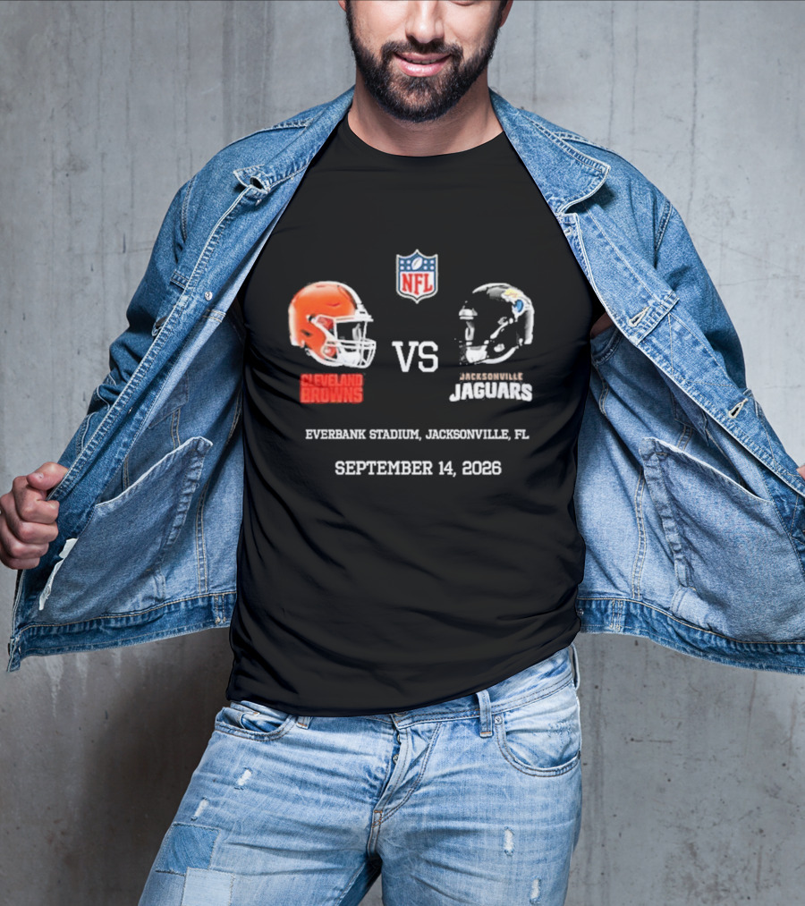 Cleveland Browns Vs Jacksonville Jaguars NFL EverBank Stadium Jacksonville FL September 14 2026 T-Shirt