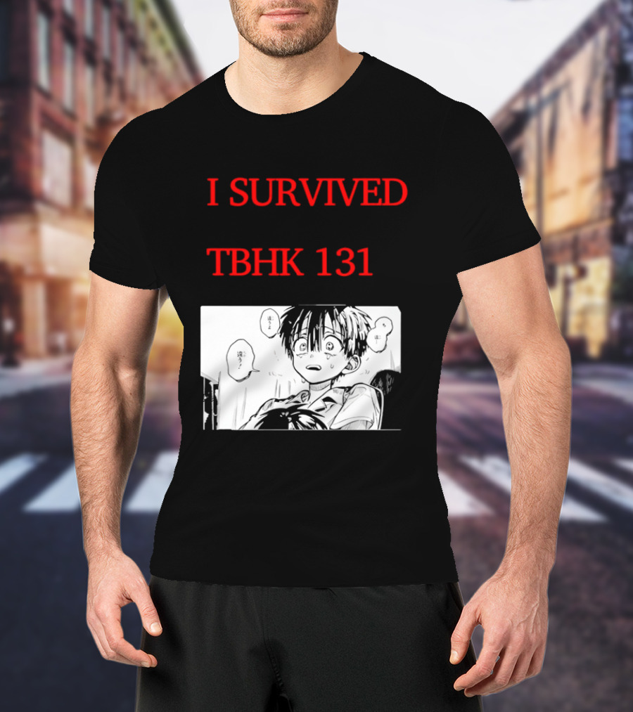 I Survived Tbhk 131 Crying Boy Manga Panel Japanese Comic Scene T-Shirt