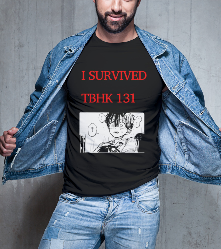 I Survived Tbhk 131 Crying Boy Manga Panel Japanese Comic Scene T-Shirt