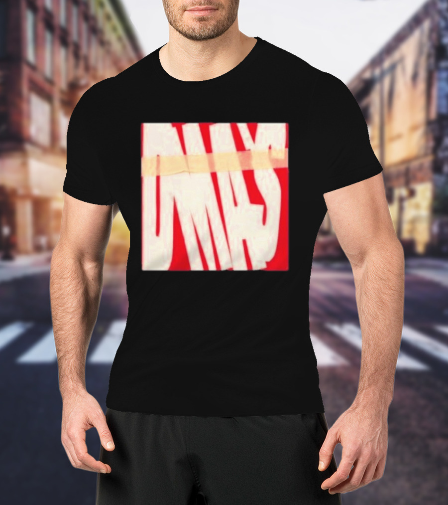 DMA's DMA's Album Cover Art Distorted Red White T-Shirt