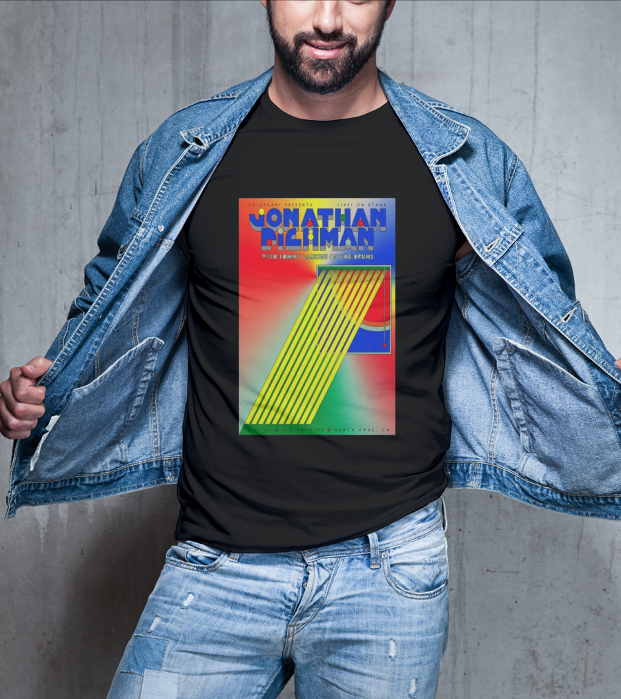 Jonathan Richman Live On Stage With Tommy Larkins Rio Theatre Santa Cruz December 11 2026 T-Shirt