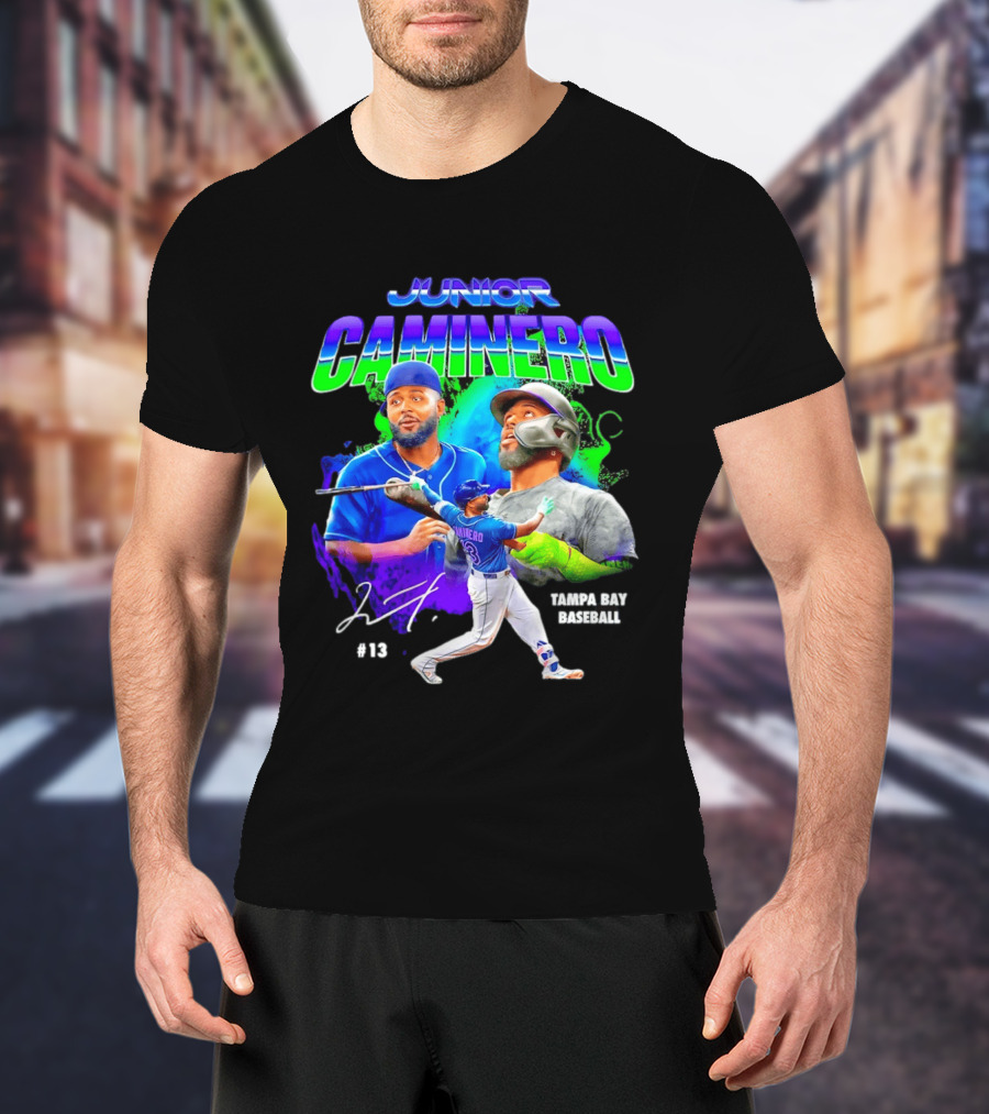 Junior Caminero Tampa Bay Baseball #13 2026 T-Shirt